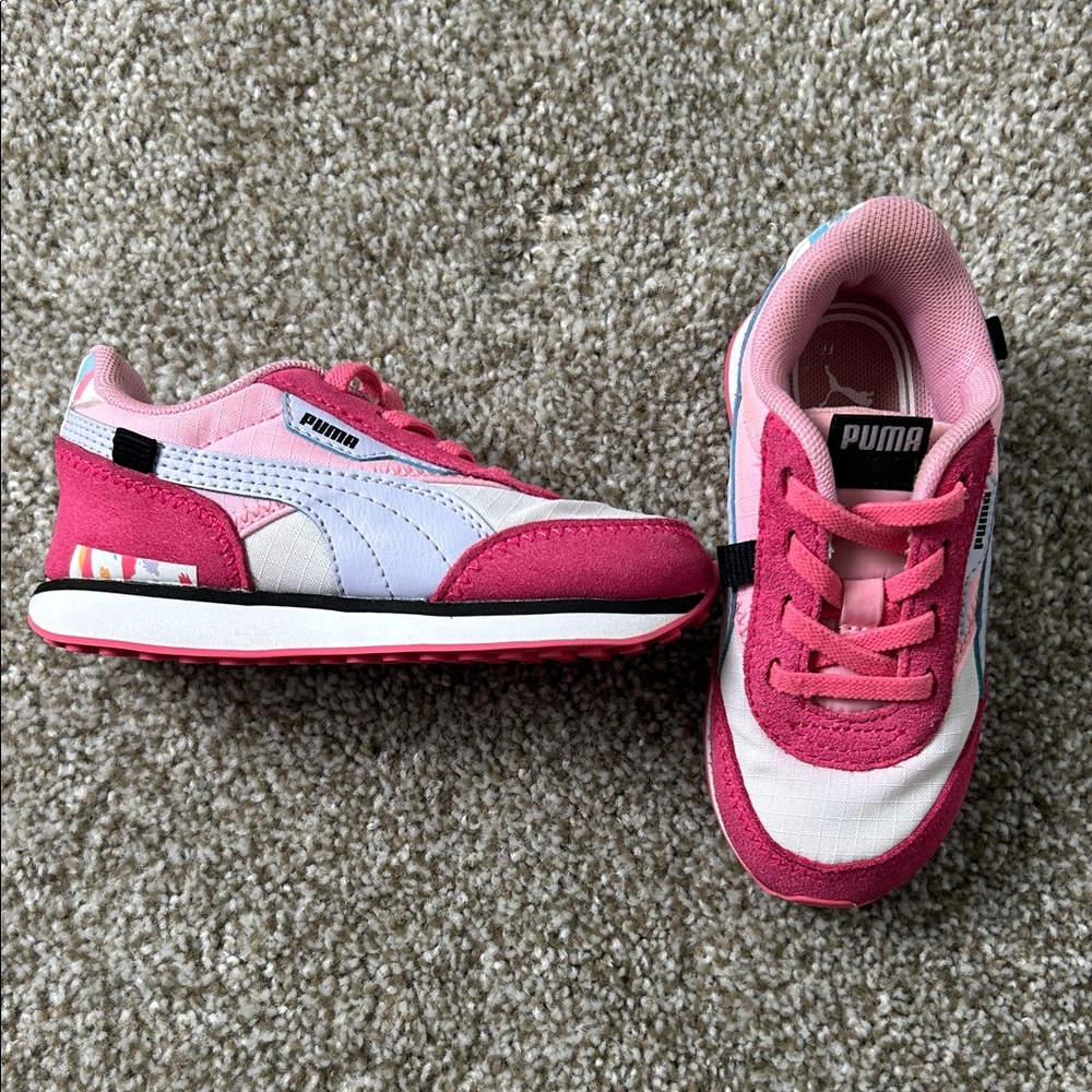PUMA Kids Two-Tone Pink Sneakers